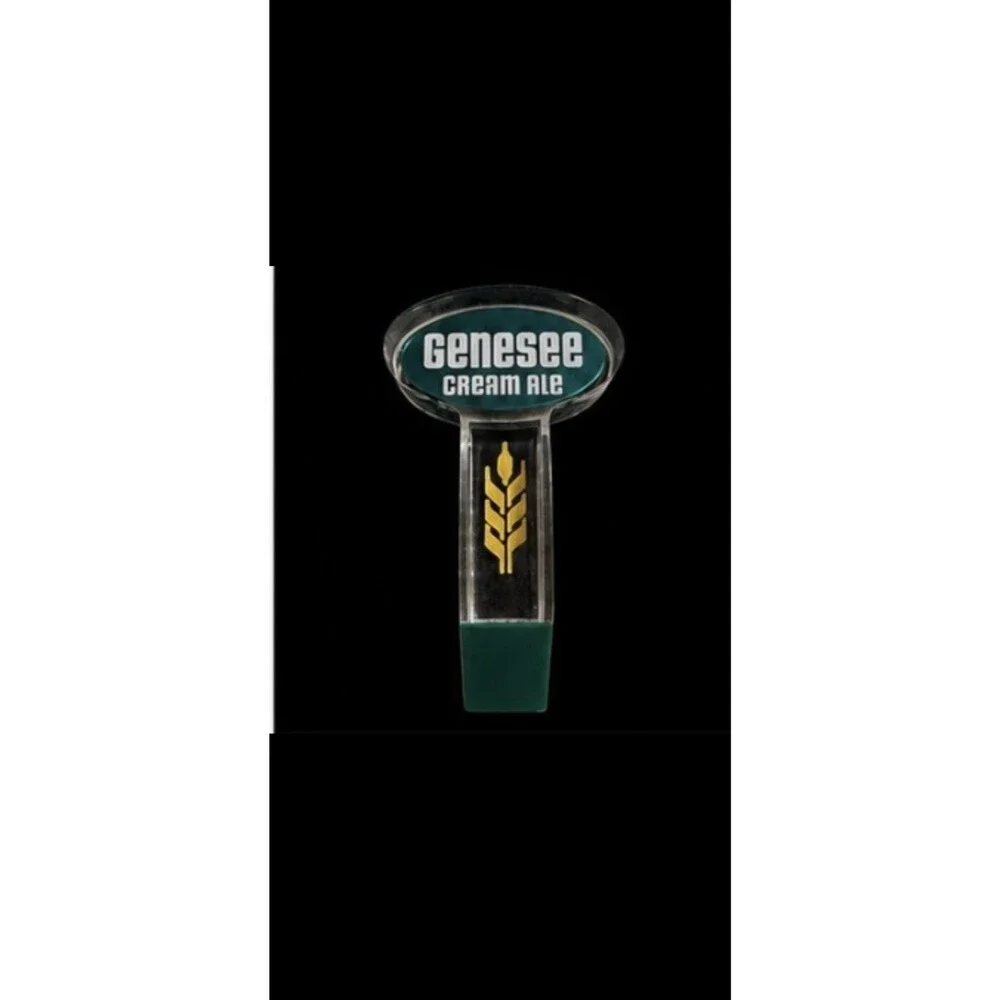 Vintage Genesee Cream Ale Acrylic Beer Tap Handle Bar Pub Breweriana